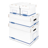 Bankers Box® Organizer Storage Boxes, X-Large, 12.75" x 16.5" x 10.5", White/Blue, 12/Carton (FEL4662401) Case of 12