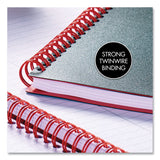 Black n' Red™ Flexible Cover Twinwire Notebooks, SCRIBZEE Compatible, 1-Subject, Wide/Legal Rule, Black Cover, (70) 8.25 x 5.63 Sheets (JDKC67009) Each
