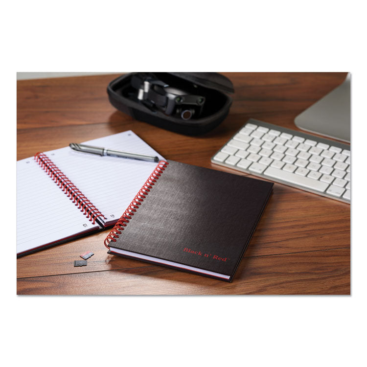 Black n' Red™ Hardcover Twinwire Notebooks, SCRIBZEE Compatible, 1-Subject, Wide/Legal Rule, Black Cover, (70) 9.88 x 6.88 Sheets (JDK400110532) Each