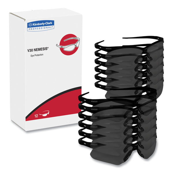 KleenGuard™ V60 Nemesis Rx Reader Safety Glasses, Black Frame, Smoke Lens, +2.5 Diopter Strength, 6/Box (ANS22519) Each