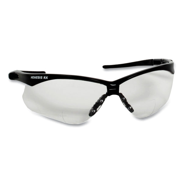 KleenGuard™ V60 Nemesis Rx Reader Safety Glasses, Black Frame, Clear Lens, +3.0 Diopter Strength, 6/Box (KCC28630) Case of 12