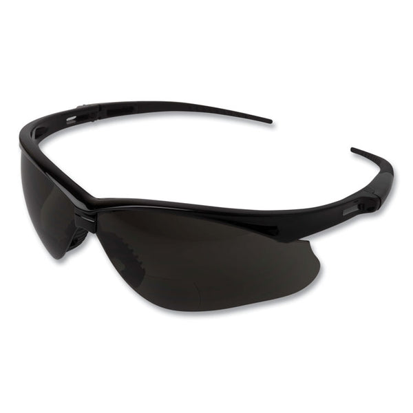 KleenGuard™ V60 Nemesis Rx Reader Safety Glasses, Black Frame, Smoke Lens, +2.5 Diopter Strength, 6/Box (KCC22519) Case of 12