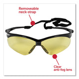 KleenGuard™ Nemesis Safety Glasses, Black Frame, Amber Lens, 12/Box (ANS22476) Each
