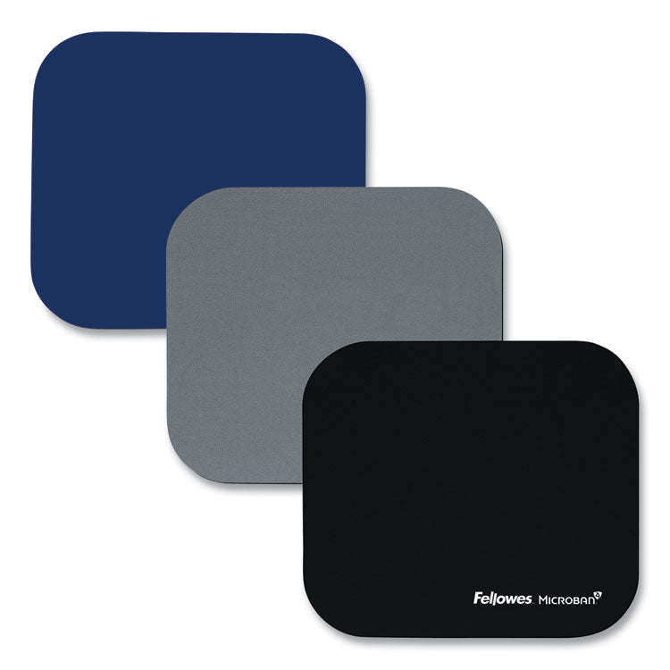 Fellowes® Mouse Pad with Microban Protection, 9 x 8, Navy (FEL5933801)