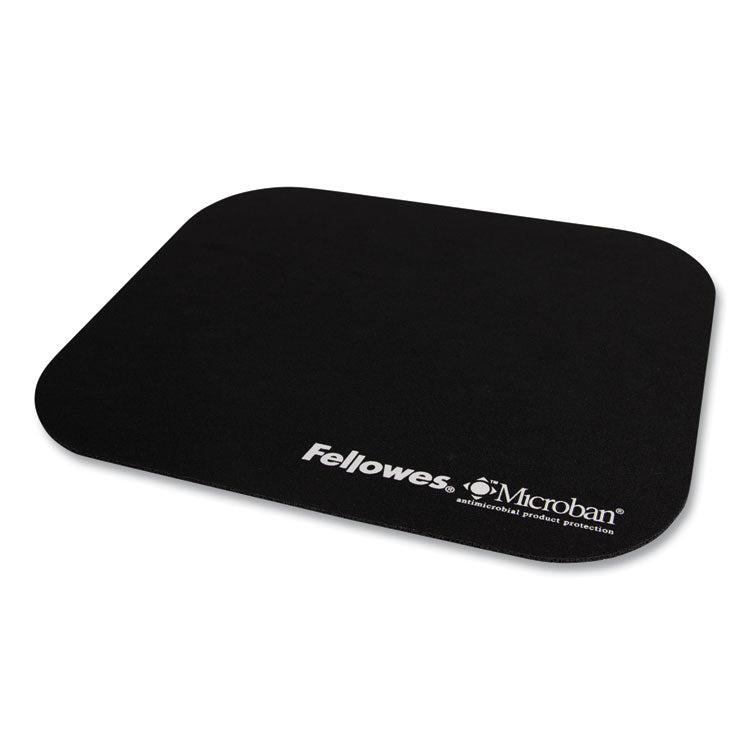 Fellowes® Mouse Pad with Microban Protection, 9 x 8, Black (FEL5933901)