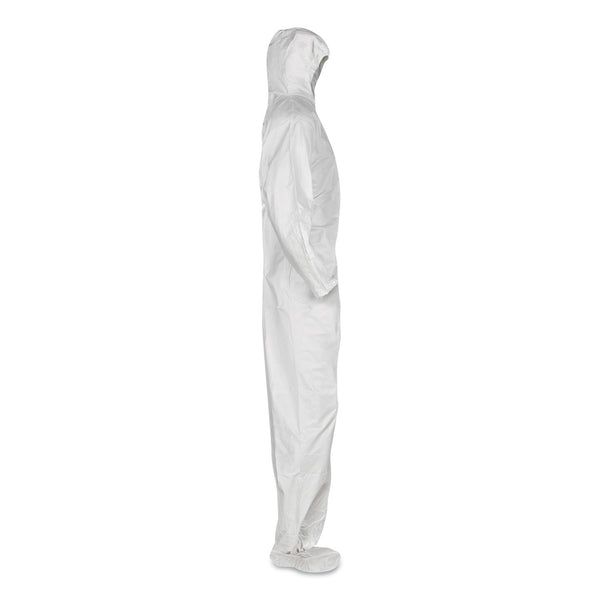 KleenGuard™ A20 Breathable Particle Protection Coveralls, Elastic Back, Hood and Boots, 4X-Large, White, 20/Carton (ANS49127) Case of 20