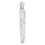 KleenGuard™ A20 Breathable Particle Protection Coveralls, Elastic Back, Hood, Medium, White, 24/Carton (KCC49112) Case of 24