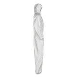 KleenGuard™ A20 Breathable Particle Protection Coveralls, Elastic Back, Hood, Medium, White, 24/Carton (ANS49112) Case of 24