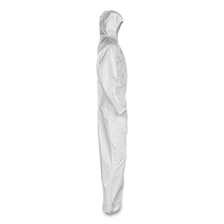 KleenGuard™ A20 Breathable Particle Protection Coveralls, Elastic Back, Hood, Medium, White, 24/Carton (KCC49112) Case of 24