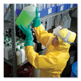 KleenGuard™ A70 Chemical Spray Protection Coveralls, Hooded, Storm Flap, Large, Yellow, 12/Carton (KCC09813) Case of 12
