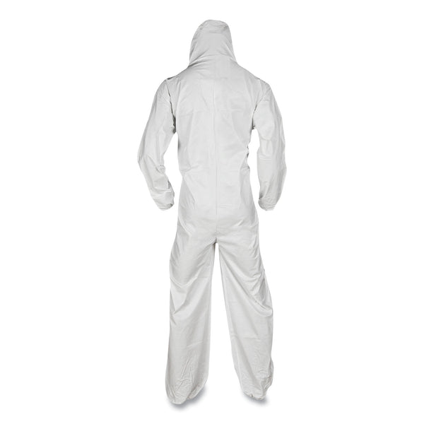 KleenGuard™ A20 Breathable Particle Protection Coveralls, Elastic Back, Hood and Boots, 4X-Large, White, 20/Carton (ANS49127) Case of 20