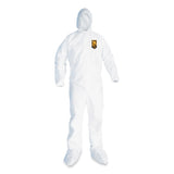 KleenGuard™ A20 Breathable Particle Protection Coveralls, Elastic Back, Hood and Boots, 4X-Large, White, 20/Carton (ANS49127) Case of 20