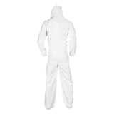 KleenGuard™ A20 Breathable Particle Protection Coveralls, Elastic Back, Hood and Boots, Large, White, 24/Carton (KCC49123) Case of 25