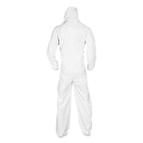 KleenGuard™ A20 Breathable Particle Protection Coveralls, Elastic Back, Hood and Boots, Large, White, 24/Carton (ANS49123) Case of 24
