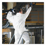 KleenGuard™ A20 Breathable Particle Protection Coveralls, Elastic Back, Hood and Boots, Large, White, 24/Carton (KCC49123) Case of 25