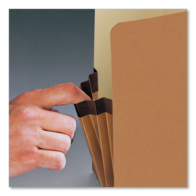 Smead™ Redrope Drop Front File Pockets, 5.25" Expansion, Legal Size, Redrope, 50/Box (SMD74810)
