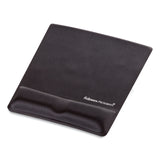 Fellowes® Ergonomic Memory Foam Wrist Support with Attached Mouse Pad, 8.25 x 9.87, Black (FEL9181201)