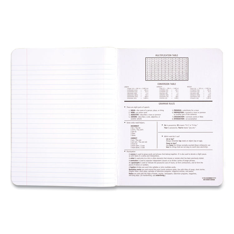 Mead® Composition Book, Wide/Legal Rule, Black Cover, (100) 9.75 x 7.5 Sheets (MEA09910)