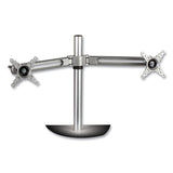 Fellowes® Lotus Dual Monitor Arm Kit, For 26" Monitors, Silver, Supports 13 lb (FEL8042901)