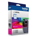 Brother LC401XLMS High-Yield Ink, 500 Page-Yield, Magenta (BRTLC401XLMS)