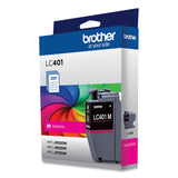 Brother LC401MS Ink, 200 Page-Yield, Magenta (BRTLC401MS)