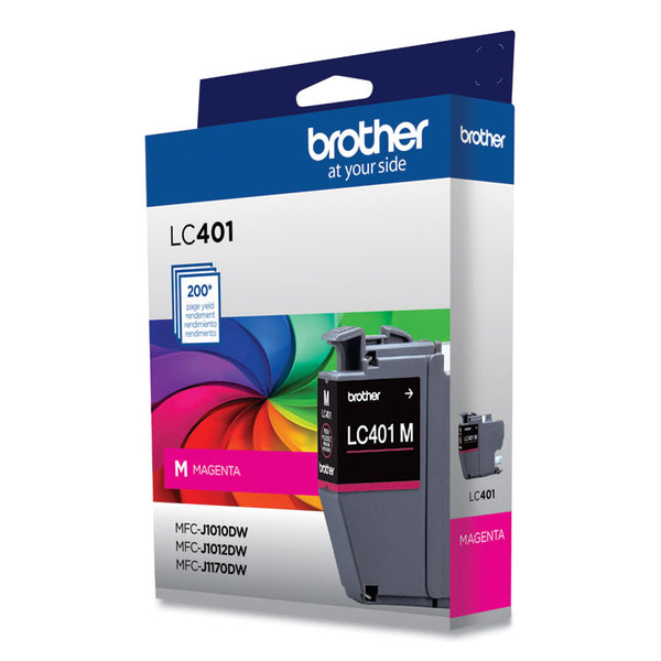 Brother LC401MS Ink, 200 Page-Yield, Magenta (BRTLC401MS)