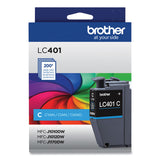 Brother LC401CS Ink, 200-Page-Yield, Cyan (BRTLC401CS) Each