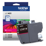 Brother LC401MS Ink, 200 Page-Yield, Magenta (BRTLC401MS)