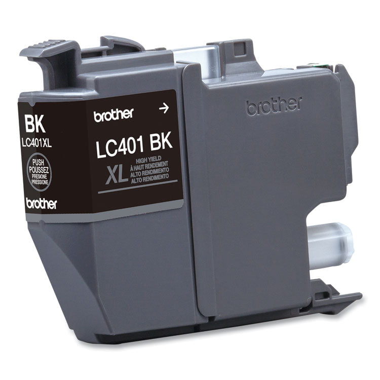 Brother LC401XLBKS High-Yield Ink, 500 Page-Yield, Black (BRTLC401XLBKS)