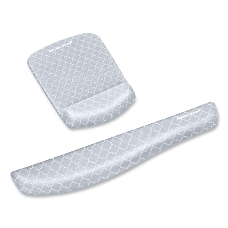Fellowes® PlushTouch Keyboard Wrist Rest, 18.12 x 3.18, Lattice Design (FEL9549801) Each