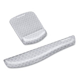 Fellowes® PlushTouch Mouse Pad with Wrist Rest, 7.25 x 9.37, Lattice Design (FEL9549701)