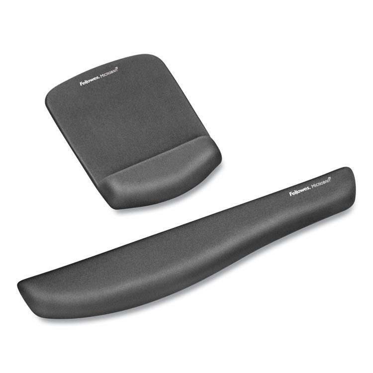 Fellowes® PlushTouch Mouse Pad with Wrist Rest, 7.25 x 9.37, Graphite (FEL9252201)