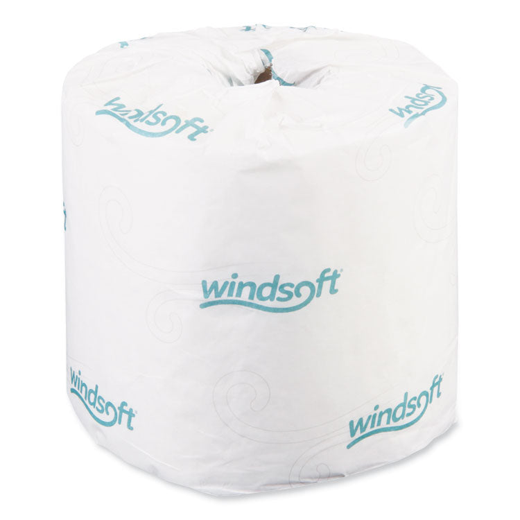 Windsoft® Bath Tissue, Septic Safe, Individually Wrapped Rolls, 2-Ply, White, 400 Sheets/Roll, 24 Rolls/Carton (WIN2400) Case of 24