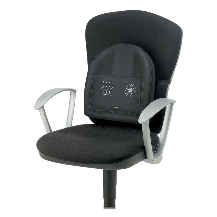 Fellowes® Heat and Soothe Back Support, 14.5 x 3 x 13.63, Black (FEL9190001) Each