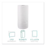 Windsoft® Kitchen Roll Towels, 2-Ply, 11 x 8.5, White, 85/Roll (WIN122085RL)