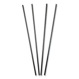 AmerCareRoyal® Sip Straws, 7.5", Plastic, Black, 10,000/Carton (RPPS1525BK7) Case of 10000