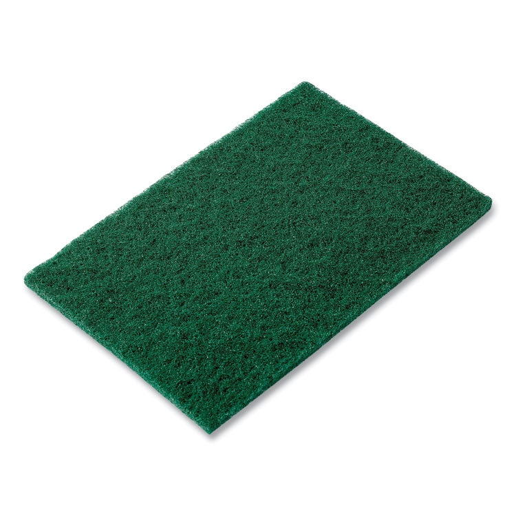 AmerCareRoyal® Medium-Duty Scouring Pad, 6 x 9, Green, 10 Pads/Pack, 6 Packs/Carton (RPPS960) 6 Packs of 10