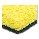 AmerCareRoyal® Heavy-Duty Scrubbing Sponge, 3.5 x 6, 0.85" Thick, Yellow/Green, 20/Carton (RPPS740C20) Case of 20