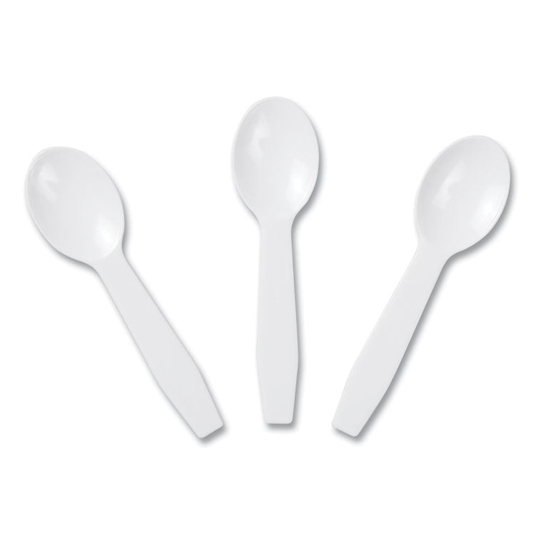 AmerCareRoyal® Polystyrene Taster Spoons, White, 3000/Carton (RPPRTS3000)