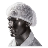 AmerCareRoyal® Latex-Free Operating Room Cap, Pleated, Polypropylene, 21", White, 100 Caps/Pack, 10 Packs/Carton (RPPRP110NWP) Case of 1000