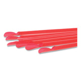 AmerCareRoyal® Jumbo Spoon Straw, 10.25", Plastic, Red, 300/Pack, 18 Packs/Carton (RPPRJSS10)