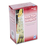 AmerCareRoyal® Cello-Wrapped Round Wood Toothpicks, 2.5", Natural, 1,000/Box, 15 Boxes/Carton (RPPRIW15) Case of 15000