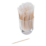 AmerCareRoyal® Cello-Wrapped Round Wood Toothpicks, 2.5", Natural, 1,000/Box, 15 Boxes/Carton (RPPRIW15) Case of 15000