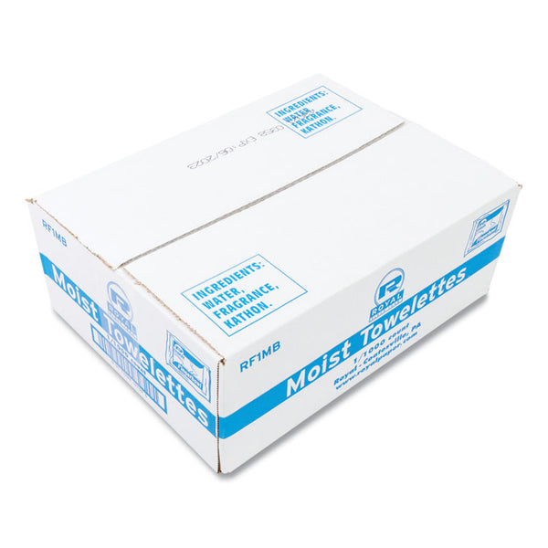 AmerCareRoyal® Moist Towelettes, Individually Wrapped, 4 x 6, Lemon Scent, White, 1,000/Carton (RPPRF1MB)