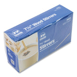 AmerCareRoyal® Wood Coffee Stirrers, 7.5" Long, 500/Box, 10 Boxes/Carton (RPPR825CT)