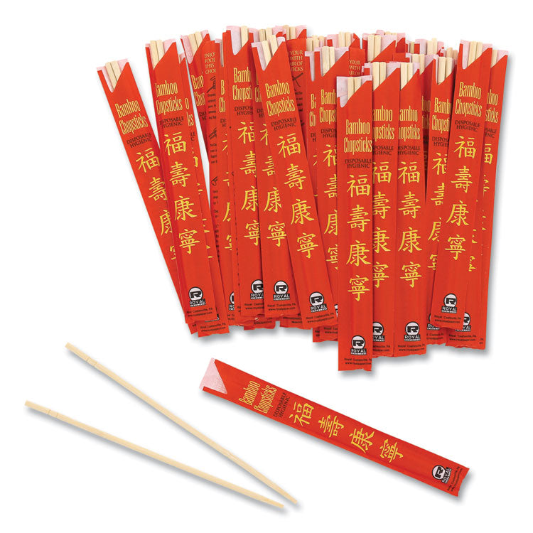 AmerCareRoyal® Chopsticks, Bamboo, 9", Natural, 1000/Carton (RPPR809)