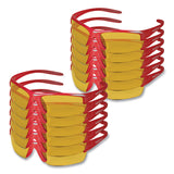 KleenGuard™ Equalizer Safety Glasses, Red Frames, Amber/Yellow Lens, 12/Box (ANS21299) Box of 12