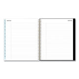 Baccara Dark Monthly Planner, Floral Artwork, 10 x 8, Gray/Black/Gold Cover, 12-Month (Jan to Dec): 2025 (BLS110216) Each