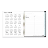 Baccara Dark Monthly Planner, Floral Artwork, 10 x 8, Gray/Black/Gold Cover, 12-Month (Jan to Dec): 2025 (BLS110216) Each