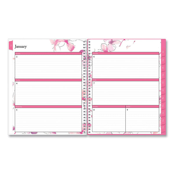 Breast Cancer Awareness Create-Your-Own Cover Weekly/Monthly Planner, Orchids Artwork, 11 x 8.5, 12-Month (Jan to Dec): 2025 (BLS137268) Each